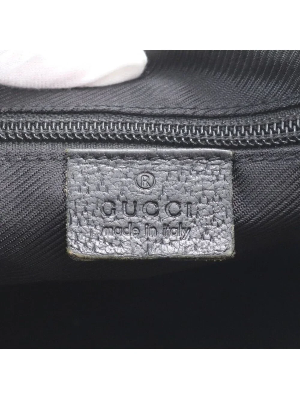 Gucci GG Canvas Leather Shoulder Bag Crossbody Hand Tote Black